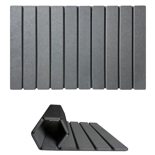 Foldable Stone Bath Mat, Quick Drying Diatomaceous...