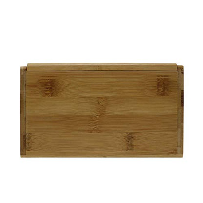 Bamboo Face Mask Dispenser | Wooden Mask Box with Cover for Storing and Dispensing Personal Face Masks
