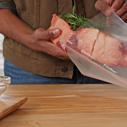 FoodSaver Heavy Duty Quart Vacuum Seal Bags, 44 Pack with 30% Extra Thickness, Compatible with All FoodSaver Appliances