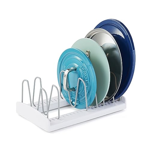 YouCopia StoreMore Adjustable Pot Lid Organizer, Standard, White