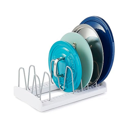 YouCopia StoreMore Adjustable Pot Lid Organizer, Standard, White
