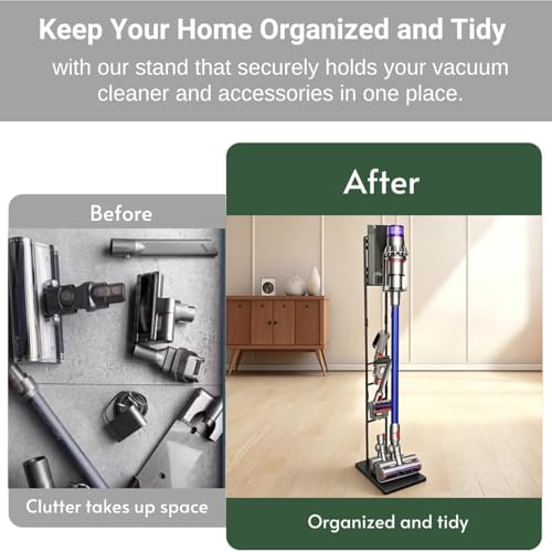 Vacuum Stand for Dys,Storage-Stand-Docking-Station-Holder Compatible with Dys,Stable Metal Storage Bracket Stand Holder,V6 V7 V8 V10 V11 V12 V15 DC30 DC31 DC34 DC35 DC58 DC59 Cordless