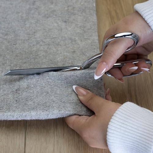 RUGPADUSA - Eco-Plush - 8'x10' - 1/2" Thick - 100% Felt - Luxurious Cushioned Rug Pad - Available in 3 Thicknesses, Many Custom Sizes