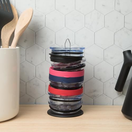 Tumbler Lid Organizer & Holder for Stanley, Yeti, Water Bottle Lids | Kitchen Gadgets, Kitchen Organization, Organization Storage, Inside Kitchen Cabinets, Inside Cupboards, Pantry Shelves