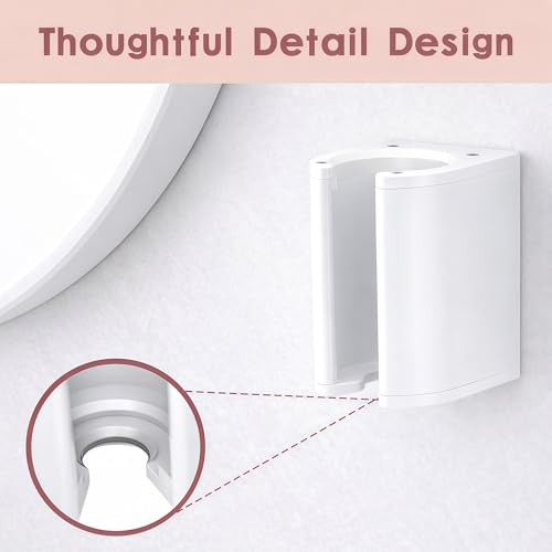 Dyson Airwrap Holder, Aluminum Curling Iron Holder Wall Mount for Dyson Airwrap/Airstraight/Shark Flex Style, Flat IronHolder for Bathroom Storage, White Chochoyah