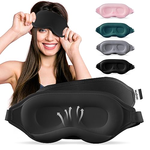 Audree Earplugs-Eye Mask for Sleeping - Complete Sleep Solution with Sleep Ear Plugs and 100% Light Blocking Eye Mask for Men and Women