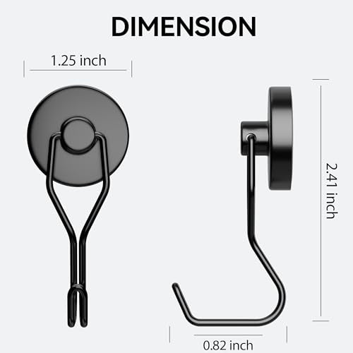 100lbs Magnetic Hooks Heavy Duty Neodymium Magnet for Cruise Cabin | Refrigerator, Grill, Garage, Kitchen, Hanging, Fridge, Outdoor, Key Holder, BBQ, Utensil Hangers, Oven