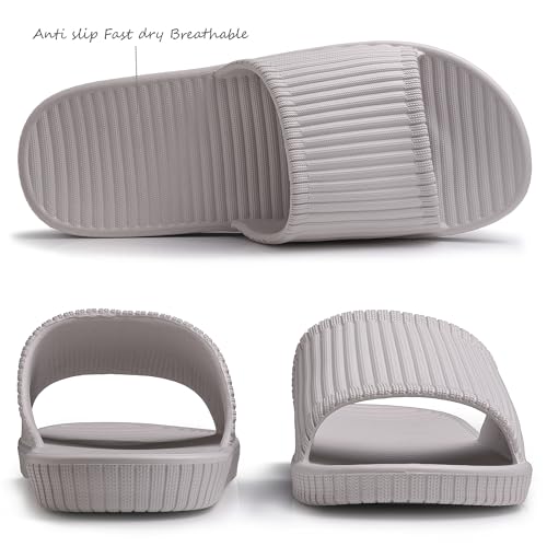 Happy Lily Shower Shoes, Women & Men’s Shower Slippers, Slides Sandals Pool Slides House Slippers Non-Slip Indoor Bathroom Shoes Beach Sandals