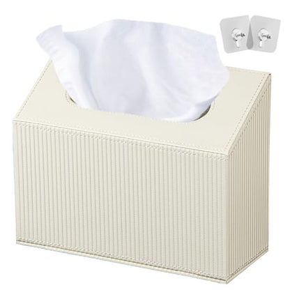 Hand Towel Cover/Holder Suitable for Kleenex Disposable Paper Hand Towels | PU Leather Tissue Box Cover, Wall-Mounted Modern Hand Towels Dispenser for Dining Room, Kitchen, Bathroom, Home Decor