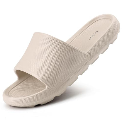 Shower Slides for Men and Women,Non-slip Sandals with Arch Support | Comfort Slippers with Arch Support,Flip-flops for College Dorm Pool Beach Camping Gym Bedroom Travel,Indoor&Outdoor,Casual