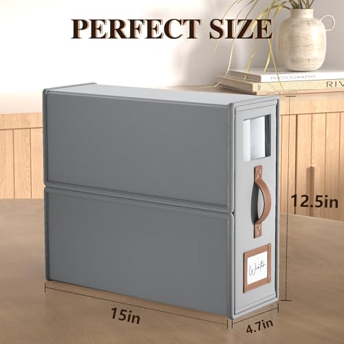 6 Pack Bed Sheets Organizers And Storage,Sheets Set Folder Keeper with Handle,Foldable Bedding Storage Box For Linen Closet,Duvet Cover(King Size-3.7 Gal,Beige)