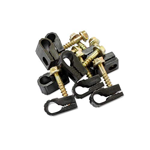 Coaxial Cable Clips - Cable Holder - Wire Clips -... (Black)