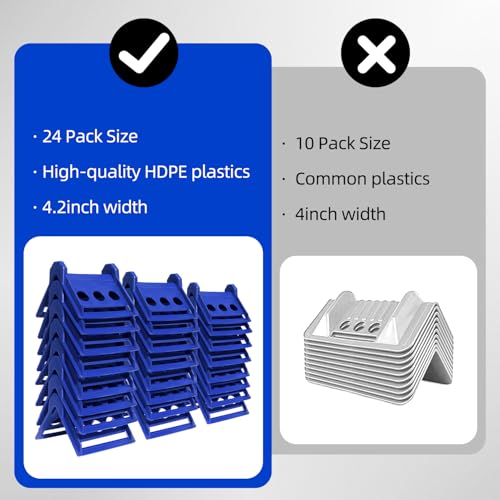 24pcs Flatbed Cargo Edge Corner Protectors Strap Corner Protectors Fit for 4'' Winch Ratchet Straps To Protect Cargo and Straps