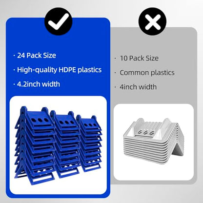 24pcs Flatbed Cargo Edge Corner Protectors Strap Corner Protectors Fit for 4'' Winch Ratchet Straps To Protect Cargo and Straps