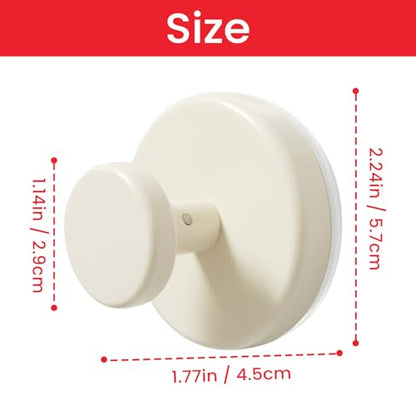 Suction Cup Hooks for Shower & Bathroom Towel Holder 4-Pack (Beige) | Removable Towel Hooks for Bathroom Window Glass Door Wall, or Mirror Bath Robe Looafh Wreath Hook for Hanging