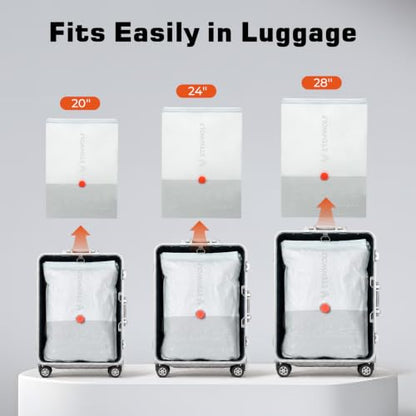 ETENWOLF 15 Combo Vacuum Storage Bags for Travel with Wireless Pump | Vacuum Seal Bags for Clothing Travel, Compression Packing Bags for Clothes and Blankets, Space Saver Bags in Carry-On Sizes