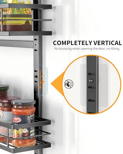 Moforoco White 9-Tier Over The Door Pantry Organizer, Pantry Organization And Storage, Metal Hanging Spice Rack Shelves Door, Home & Kitchen Essentials, Laundry Room Bathroom Organization