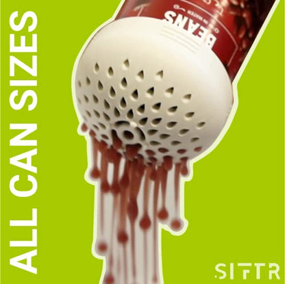 Can Strainer for Canned Goods - Set of 3 Space Saving Colanders | Space-Saving Nesting Design, Fits Standard Cans and Fruit, Multi-Use Kitchen Gadget, Food-Grade Silicone, Easy Storage