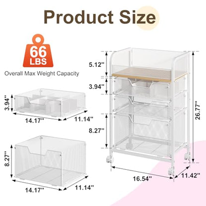 Hongtamoya Makeup Organizer Cart with Drawers, Floor Skincare Organizers Make Up Organizers Vanity Organizer Cosmetic Display Cases Holder for Skin Care Perfume Nail Polish Brush Hair Tool, White