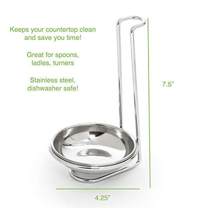 5612 Vertical Spoon Holder 7.5 inches Stainless St... (Stainless Steel | Stainless Steel)