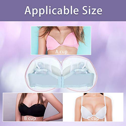 Shappy 6 Pieces Bra Washing Bag for Laundry Mesh Wash Lingerie Underwear Brassiere Washing Bags with Zipper for Women Laundry Storage(7.87 Inch,Pink)