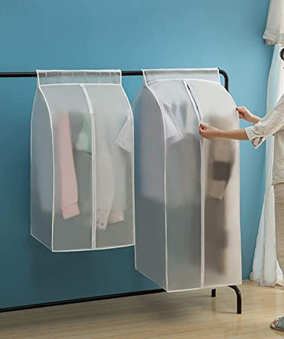 XIAKE Garment Bags M/oth-proof Dust Cover Coat Hanging Clothes Storage Bag Premium Thickened Clothing Organizer Moisture-proof Dust-proof Clothes Cover