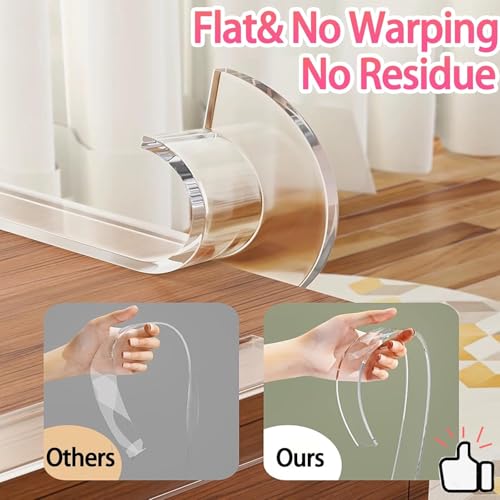 Clear Edge Protector & Corner Guards,2in（W x 3.3FT(L), Baby Proof Corner Protectors for FurnitureTable Bumper for Baby Safety, Sharp Edge Protector for Drawers, Tables, Cabinets