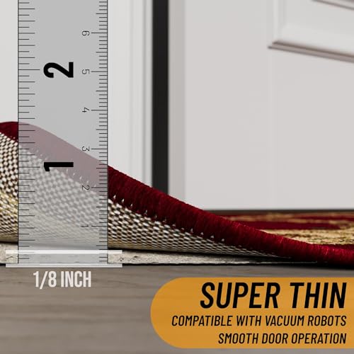 Ottomanson Non Slip Rug Pad Grip 3x16 1/8 Thick, Protection for Any Flooring Surface, Keep Your Runner Rug and Area Rugs in Place, 2'7" x 16', Beige