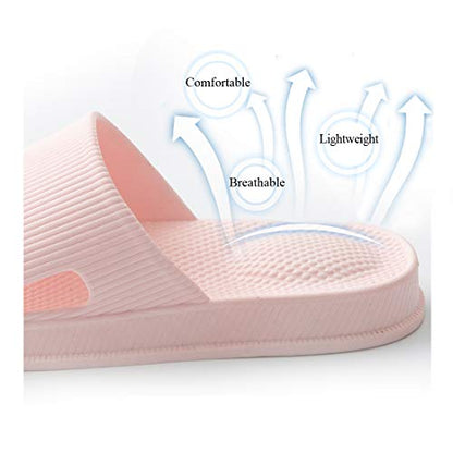 WYSBAOSHU Slippers for Women and Men House Slides Shower Sandals Non-Slip Spa Massage Foam Bathroom Pool Shoes