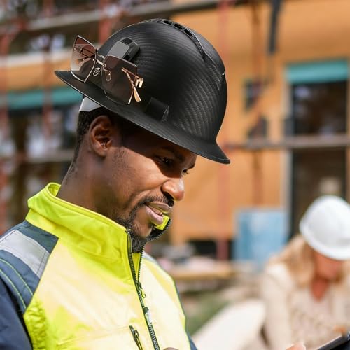 Glasses Holders for Pyramex Ridgeline Hard Hat Accessory，Sunglasses clips can be securely attached to the sun visor