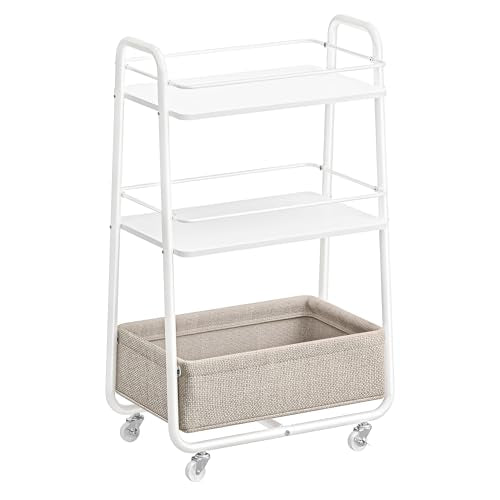LILEA Collection - Storage Cart with Fabric Basket...
