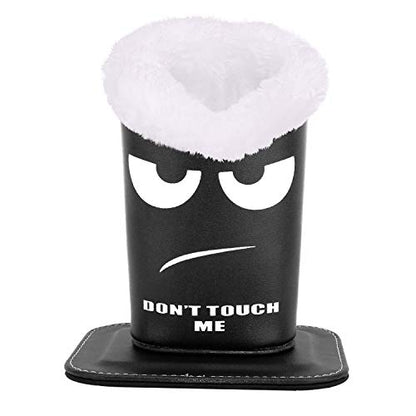 MoKo Eyeglasses Holder, Modern Velvet Plush Lined PU Leather Household Magnetic Holder Protective