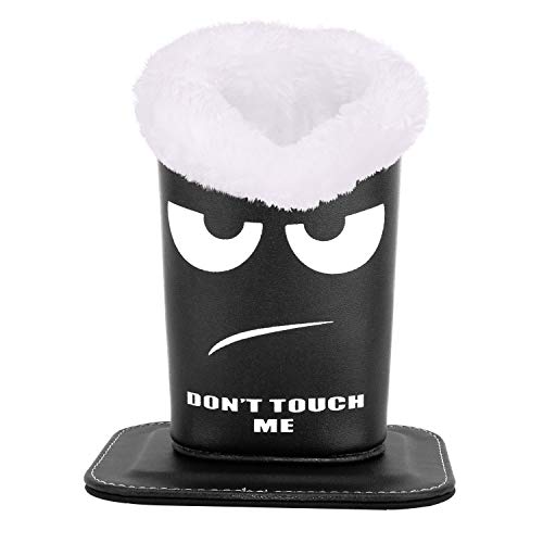 MoKo Eyeglasses Holder, Modern Velvet Plush Lined PU Leather Household Magnetic Holder Protective