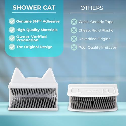 Shower Hair Catcher for Wall – Hair Collector for Shower & Tub, Shower Hair Trap Keeps Loose Hair Off Shower Wall & Out of Drain, Reusable Hair Catcher for Shower Wall, 3M Adhesive