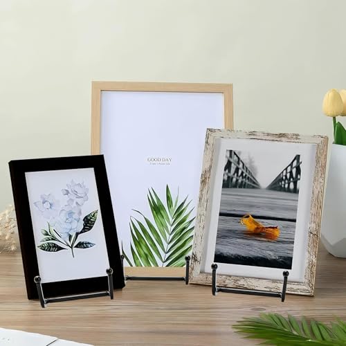 12 Pack 6"Plate Stands for Display,Metal Plate Holders Display Stands Can Be Used for Picture Stands,Book Stands for Display,Plate Display Stands,Easel,Photo Frame Stands,Plaque Stands,Desktop Stand.