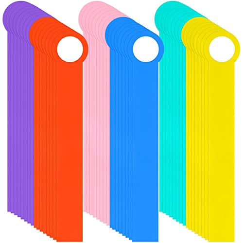 48 Pcs Library Book Dividers for Shelves with Stic... (Plastic)