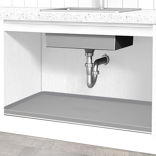 Under Sink Mat for Kitchen Waterproof, 40" x 19" S...