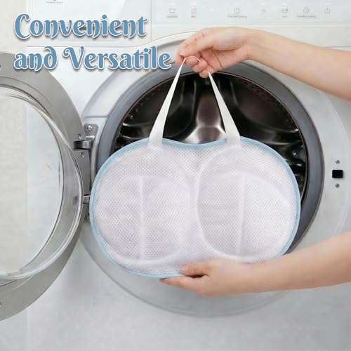 6 PCS Bra Laundry Bags for Washing Machine, Bra Wash Protector for A-D Cups | Lingerie Bag for Washing Delicates Underwear Brassiere, Protect Women's Bras for Laundry, Home & Travel Use