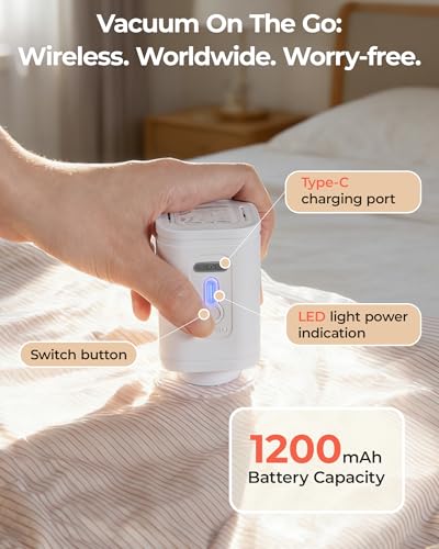 BAGSMART Travel Vacuum Bags with Rechargeable Electric Pump, 18PC Kit | Bonus Shoe, Laundry & Toiletry Bags, Reclaim 80% luggage space. Ideal for suitcase packing, travel & home.