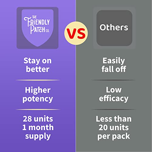 The Friendly Patch 28 Day Sleep Patches Snooze for Sleep Aid Support | Natural Sleeping Aid with Melatonin 7mg and Magnesium