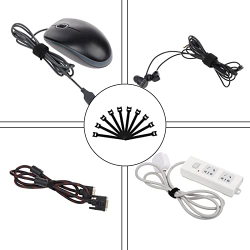 Cable Management Box with 10 Cable Ties, Organizer Box for Power Strips, Surge Protectors, Chargers, Adapters, TV Computer Wires Cable Hider Box for Home/Office (Small/White)