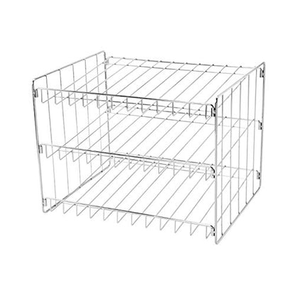 Kitchen Details 3 Tier Can Organizer | Chrome Steel Canned Food Storage Rack | Holds 36 Cans | Space-Saving Pantry & Cabinet Storage Solution | Easy Access to Canned Goods | Freestanding Design
