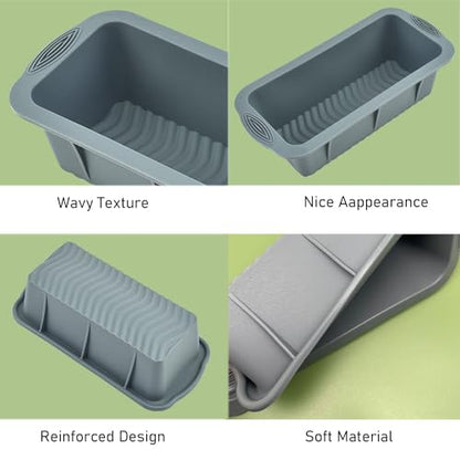 5Pcs Extra Large Ice Block Mold, Grey Silicone Ice Block Molds for Ice Bath Tub, Big Ice Cube Molds for Ice Bath, Ice Maker for Cold Plunge or Coolers, Ice Tray Accessories for Ice Bath Chiller
