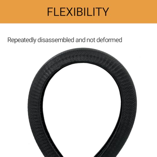 U-Shape Edge Banding - Fits 1/2" Edge, Rubber Trim for Sharp/Rough Surfaces, Veneer, Sheet Metal, Tables, Cars, Trucks, Boats & More - 5FT