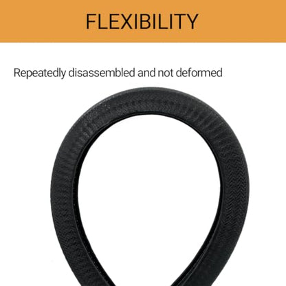 U-Shape Edge Banding - Fits 1/2" Edge, Rubber Trim for Sharp/Rough Surfaces, Veneer, Sheet Metal, Tables, Cars, Trucks, Boats & More - 5FT