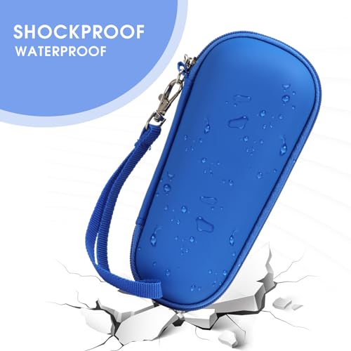 Hard Carry Case Compatible with NågraCoola CLIE Sonic Facial Cleansing Brush, Waterproof Case Storage Carrying Holder Fits for Silicone Face Scrubber and Charging Cable (Box Only), Blue
