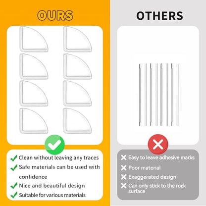 8pcs Corner Protectors, Corner Protector to Cover Sharp Furniture | Clear Furniture Corner Guards & Edge Safe Anti-Collision Bumpers, Suitable for Table Corner Cabinet Corner Window Corner