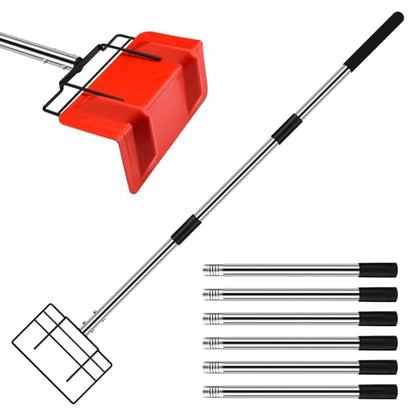 8 Ft Edge Protector Extension Handle, Board Corner Protector Extension Pole for v Shaped Edge Corner Guards, Compatible with Various Edge Protector Flatbed, Detachable Spiral Rod, Handle Only