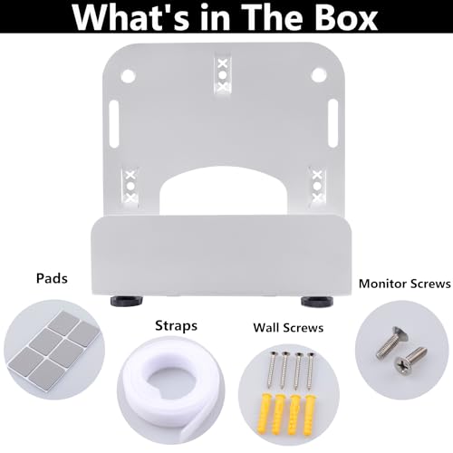 Cable Box Wall Mount Modem Adjustable Wall Mount for Small and Wide Devices Such as DVD Players, Game Console Such As PS3, PS4, Xbox, Apple TV, Roku, Fire TV,Mini PC, Mac mini,and More