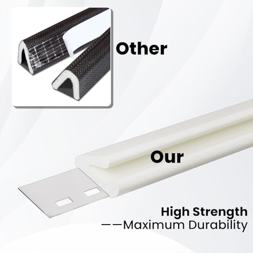 V Shape Thin Foam Weather Stripping Door Frame Seal Strip 33FT White | Draft Stopper,Insulation Winter,Weatherstripping,Gap Sealing,Soundproofing,Self-adhesive Used for Exterior Front Door Side